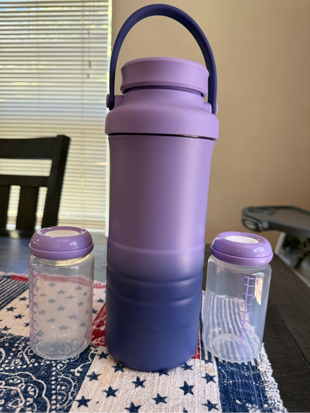 Momcozy 22oz Portable Breast Milk Cooler Travel Chiller Purple BPA-Free